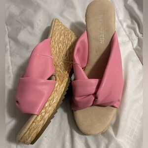 Anne Klein Pink Espadrille Sandals